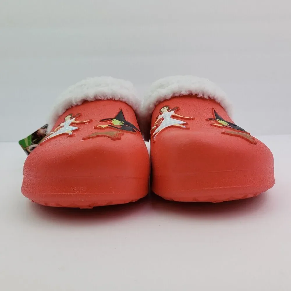 The Wizard Of Oz Girls Size 2/3 Red Slip On Lined Comfort Clog Shoes